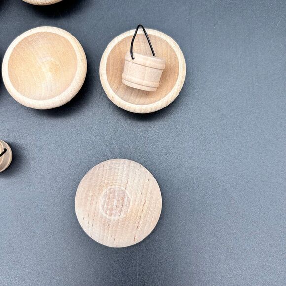Woodcraft Miniature Plates Bowls Buckets 1.5” (smalls) - Picture 6 of 7
